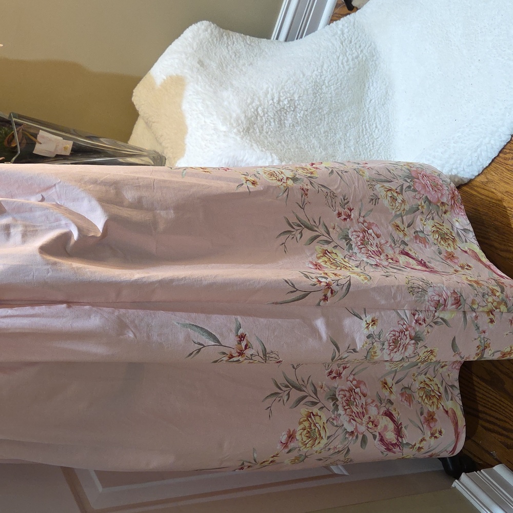 Nwt XL. Large. Medium Joie Light Pink Floral Maxi Dress  And Zipper In The Back - Picture 14 of 17